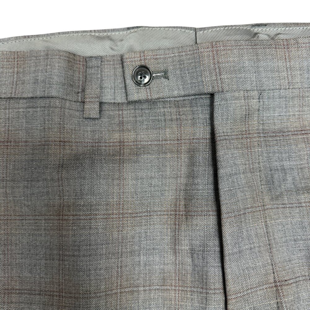 NWT Men's CALVIN KLEIN Mabry Suit Pants Unhemmed Plaid Dress Pants‎ | Size 50R - Picture 6 of 9